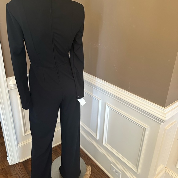 NWT FASHION NOVA Mock Neck Black Jumpsuit Sz Small - Picture 6 of 6